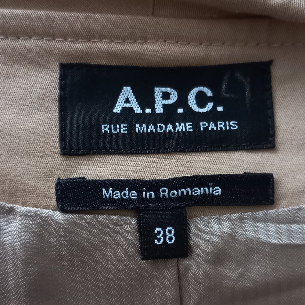A.P.C. beige trench coat with hood - Picture 2 of 13
